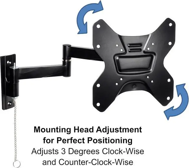Alt view image 4 of 4 - Portable Locking RV TV Mount with 2 Wall Plates-Use 1 TV in 2 Locations, Full Motion Arm, Rust-Resistant Aluminum, Fits TVs up to 50, 200x200 VESA for Trucks, Campers, RV, Trailers