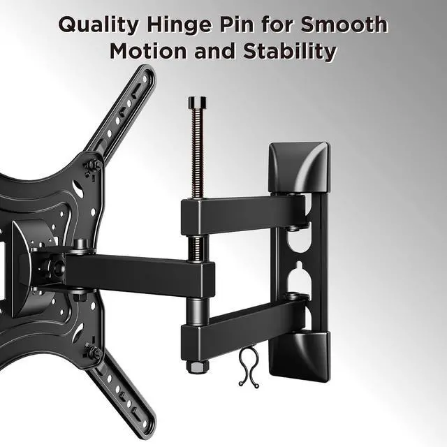 Alt view image 5 of 7 - ProHT Articulating TV Wall Mount TV Stand(05416) Full Motion for Most 23- 55 3D LED, LCD TVs and Screens, +15°~ -15°Tilt; +90°~ -90° Swivel, VESA up to 400x400,Max Load 66lbs