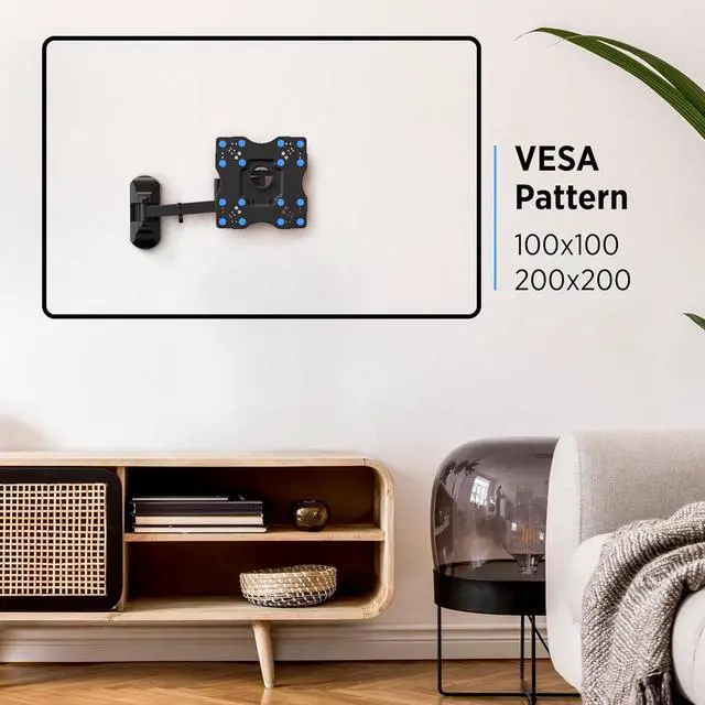 Alt view image 5 of 7 - ProMounts Premium Articulating/Full Motion Heavy Duty TV Wall Mount Bracket for 17-42 Inch LED LCD OLED Plasma Flat and Curved TV Screens, Holds Up to 44 lbs Max VESA 200x200