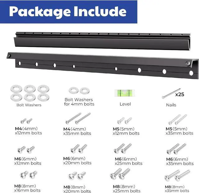 Alt view image 7 of 7 - Fulifix Studless Low Profile TV Mount, Drywall Wall Mount TV Bracket for 22-55 Inch TVs up to 100 lbs, Max VESA 400x400mm Easy Install No Drill, No Stud TVs Wall Mounts Include All Hardware