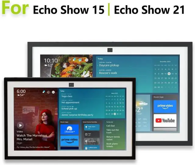 Alt view image 2 of 7 - Nuyoah Wall Mount for Echo Show 15, Echo Show 21 Wall Mounting Bracket with Extension Arm, Swivel Tilt Rotate and Easy to Adjust, Max VESA 100x100mm up to 33lbs