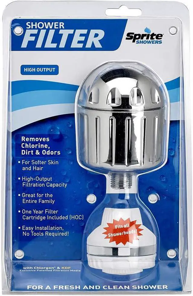 Alt view image 3 of 7 - Sprite HO2-CM-M Authentic Universal High Output Shower Filter, Chrome