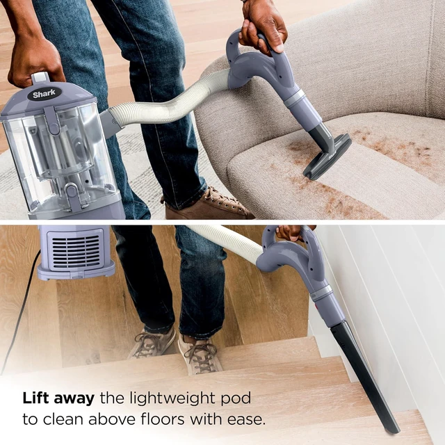 Alt view image 6 of 7 - Shark Navigator Lift-Away Upright Vacuum, HEPA, Pet Hair, Lavender, NV352