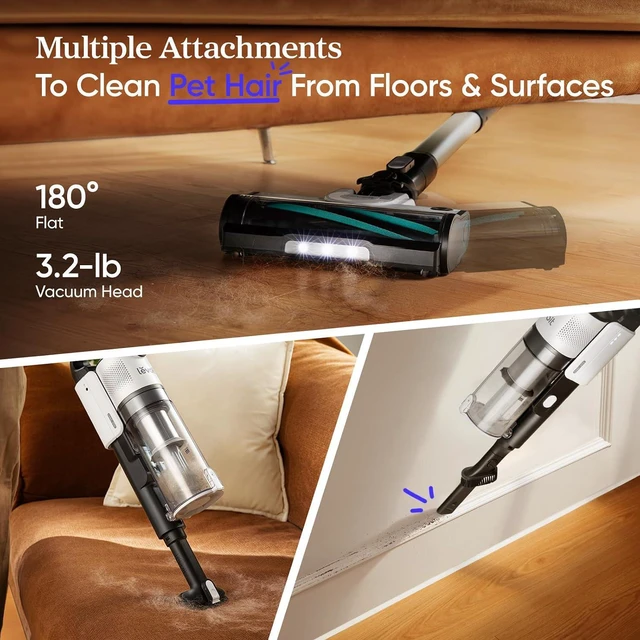 Alt view image 4 of 7 - Levoit Cordless Vacuum Cleaner, Anti-Tangle for Pet Hair, Up to 50 Minutes