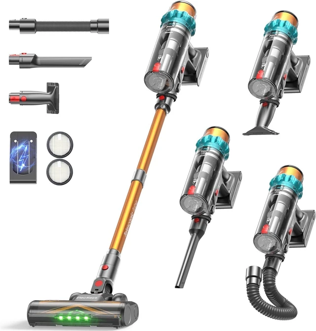 Main image of ElecKeys 650W 55kPa Cordless Stick Vacuum Cleaners for Home with 70Mins