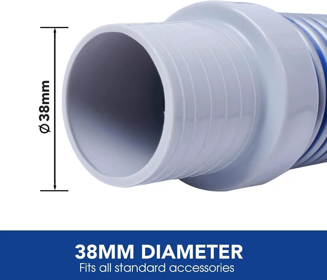 Alt view image 2 of 7 - 1.5" Pool Hoses Replacement/Extension for Inground Pools Vacuum Cleaner