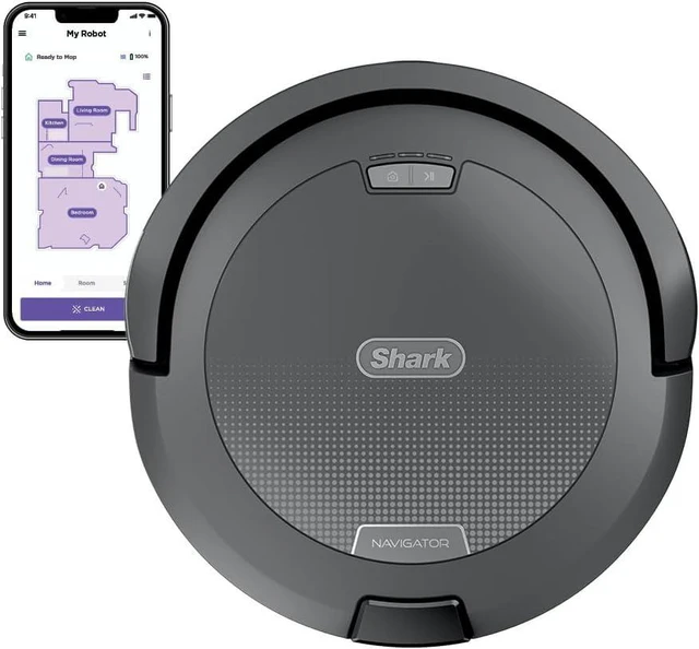 Main image of Shark Navigator Robot Vacuum, SmartPath Navigation, Steel Grey, RV2110