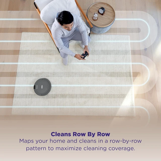 Alt view image 3 of 7 - Shark Navigator Robot Vacuum, SmartPath Navigation, Steel Grey, RV2110