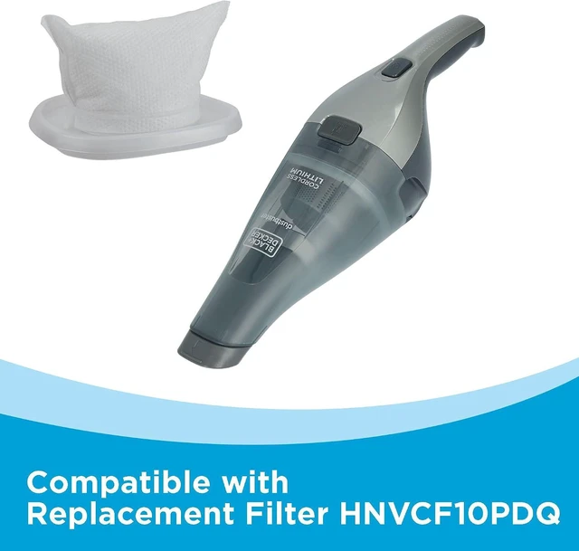 Alt view image 4 of 7 - BLACK+DECKER dustbuster Handheld Vacuum, 8V Cordless, Hand Vacuum for Quick Cleanup with Crevice Tool and Washable Filter (HNVC220BCZ01)
