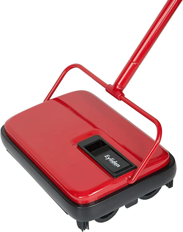 Main image of Eyliden Carpet Sweeper, Mini Size, Manual Sweeping, Red
