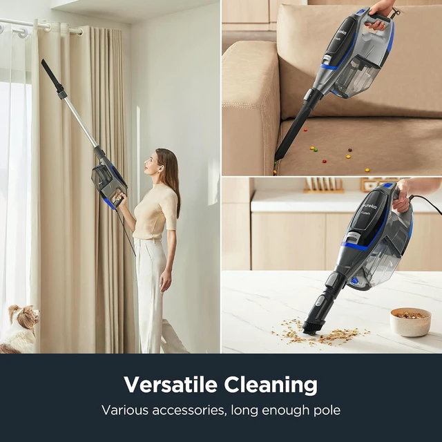 Alt view image 7 of 7 - Eureka Corded Stick Vacuum Cleaner, 2-1 Lightweight Vacuum Cleaner for Home