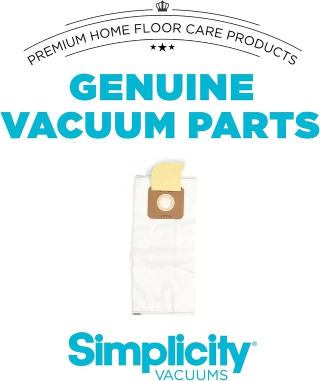 Alt view image 6 of 6 - Simplicity Vacuum Bags Type A, SAH-6 Hepa Vacuum Replacement Bags, 6-Pack