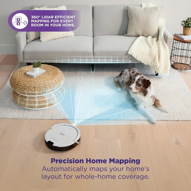 Alt view image 4 of 7 - Shark Navigator Robot Vacuum + Self-Empty Base, White, AV2110S