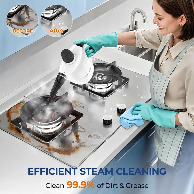 Alt view image 3 of 7 - 13Pcs Pressurized Handheld Steam Cleaner, Portable Deep Cleaning Steamer