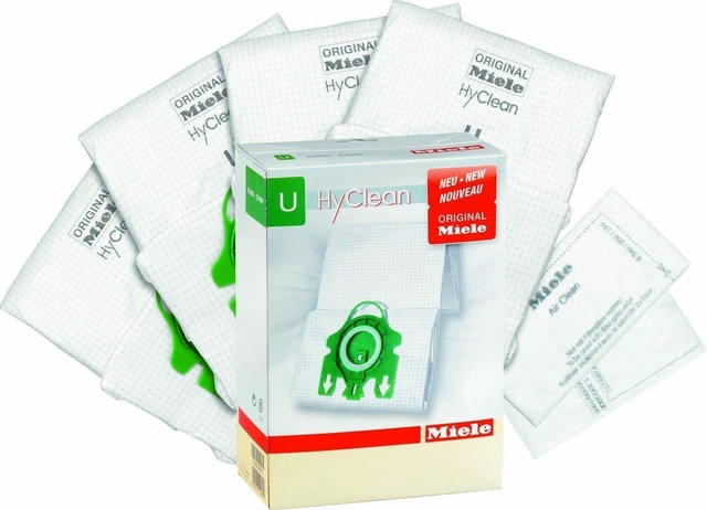 Main image of Miele AirClean 3D Efficiency Dust Bag, Type U, 4 Bags & 2 Filters