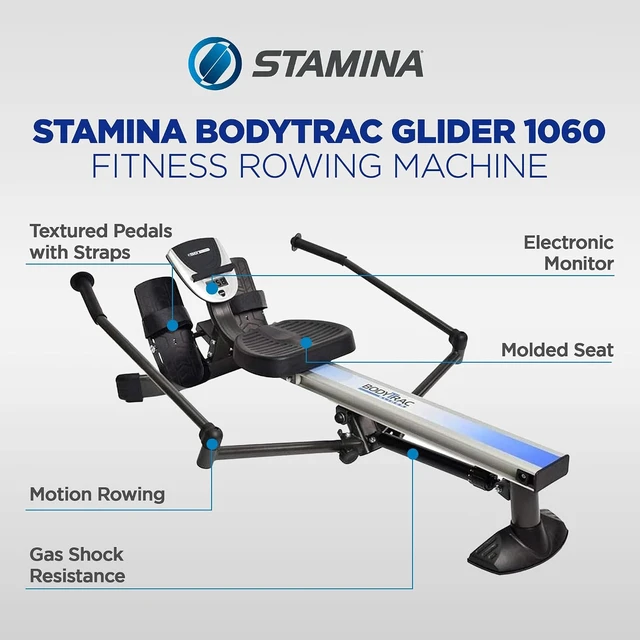 Alt view image 2 of 7 - Stamina BodyTrac Glider Exercise Rowing Machine