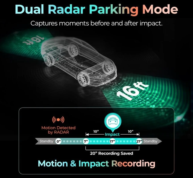 Alt view image 4 of 7 - THINKWARE U3000 PRO Dash Cam 4K Front and 2K Rear, Dual STARVIS 2