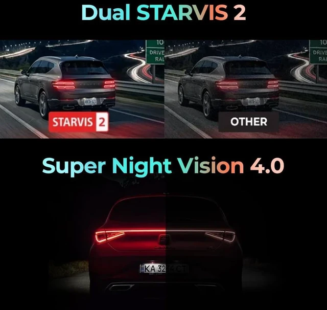 Alt view image 6 of 7 - THINKWARE U3000 PRO Dash Cam 4K Front and 2K Rear, Dual STARVIS 2
