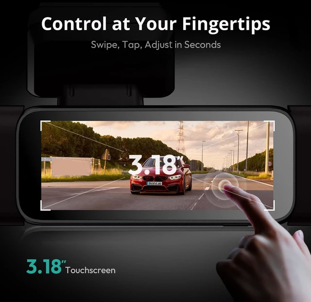Alt view image 7 of 7 - BOTSLAB 4 Channel 360° Dash Cam with Hardwire Kit, 128GB Card,Voice Control