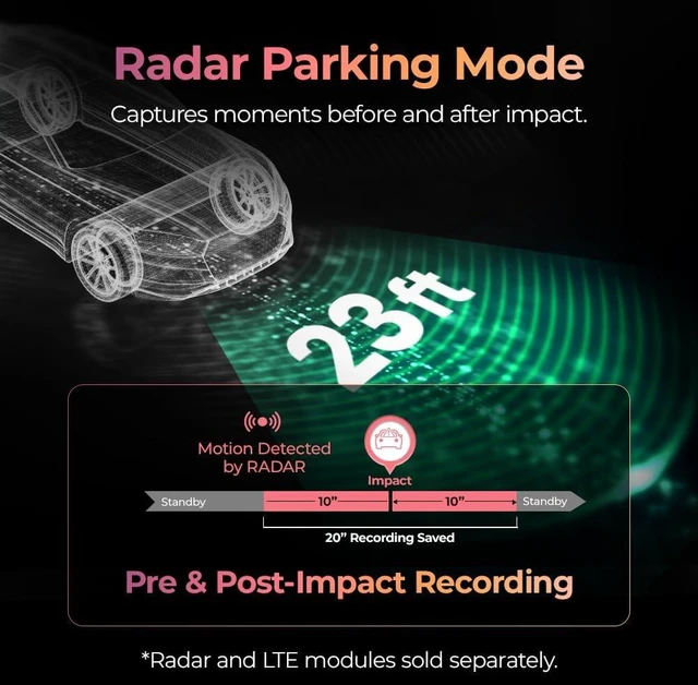 Alt view image 5 of 7 - THINKWARE ARC900 Dash Cam 4K Front and 2K Rear, Dual STARVIS 2, HDR, GPS