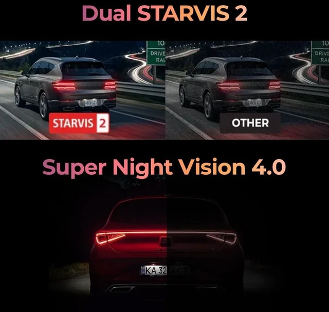 Alt view image 7 of 7 - THINKWARE ARC900 Dash Cam 4K Front and 2K Rear, Dual STARVIS 2, HDR, GPS
