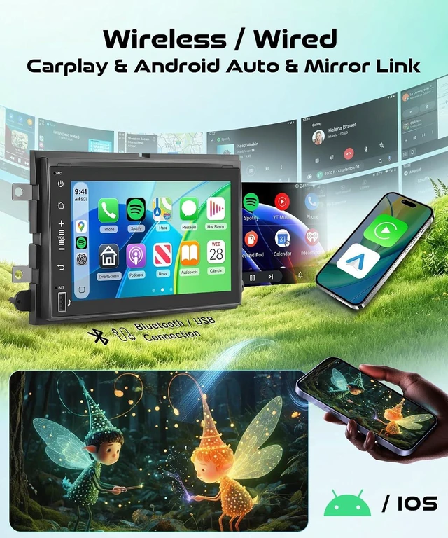 Alt view image 4 of 7 - Android15 Car Radio for Ford F150 F250 F350 Fusion Edge Explorer Expedition