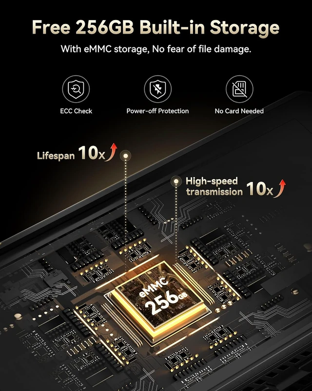 Alt view image 4 of 7 - REDTIGER F77 V2 256GB eMMC Dash Cam, Dual 4K STARVIS 2 IMX678+IMX678 Sensor