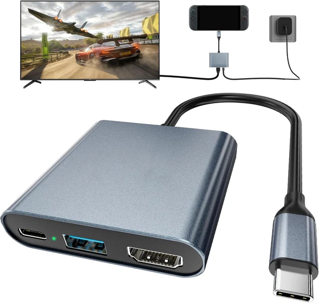 Main image of Switch 2 Dock,Portable USB C Docking Station with 4K@60Hz~120Hz HDR/PD Max 100W/1000M Ethernet/2 USB 3.0 Port,Aluminum Alloy Travel TV Dock for Switch/Steam Deck/ROG Xbox Ally X/Legion Go 1/2/S