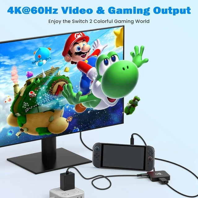 Alt view image 2 of 5 - Switch 2 Dock for Nintendo Switch 2, Portable USB C Docking Station