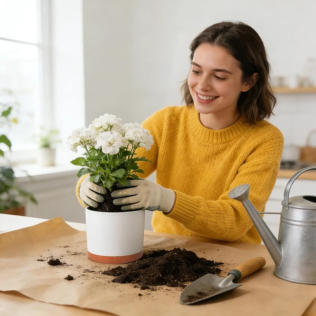 Alt view image 7 of 7 - 3 Pack Cylinder Planter Set 10/9/8 Inch White Indoor Plant Pots