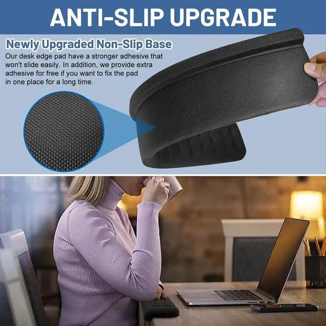 Alt view image 5 of 6 - Memory Foam Desk Arm Rest Pad for Forearms, Ergonomic Elbow Wrist Rest