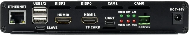 Alt view image 3 of 7 - Waveshare Industrial IoT Mini-Computer Based On Raspberry Pi Compute Module 4 (NOT Included) Waveshare CM4 Industrial IoT Board Inside PoE 5G/4G Metal Case with Cooling Fan