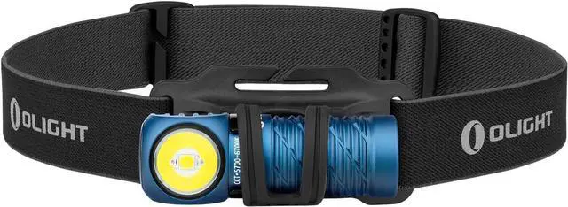 Main image of Perun 2 Mini Headlamp 1100 Lumens LED Head Flashlight, Rechargeable Headlight with Red Light Option, Great for Working, Camping(Midnight Blue Cool White)