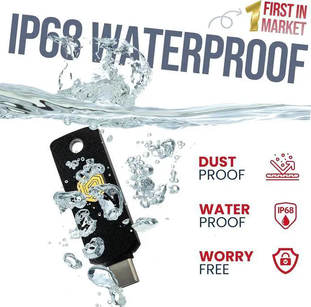 Alt view image 2 of 7 - GoTrust Idem Key C, NFC and FIDO2 L2 Certified Security Key, USB-C, Multi-Protocol Two-Factor Authentication, IP68 Waterproof, Passwordless Login, Designed for Education, IT Teams, Organizations