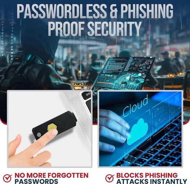 Alt view image 7 of 7 - GoTrust Idem Key C, NFC and FIDO2 L2 Certified Security Key, USB-C, Multi-Protocol Two-Factor Authentication, IP68 Waterproof, Passwordless Login, Designed for Education, IT Teams, Organizations