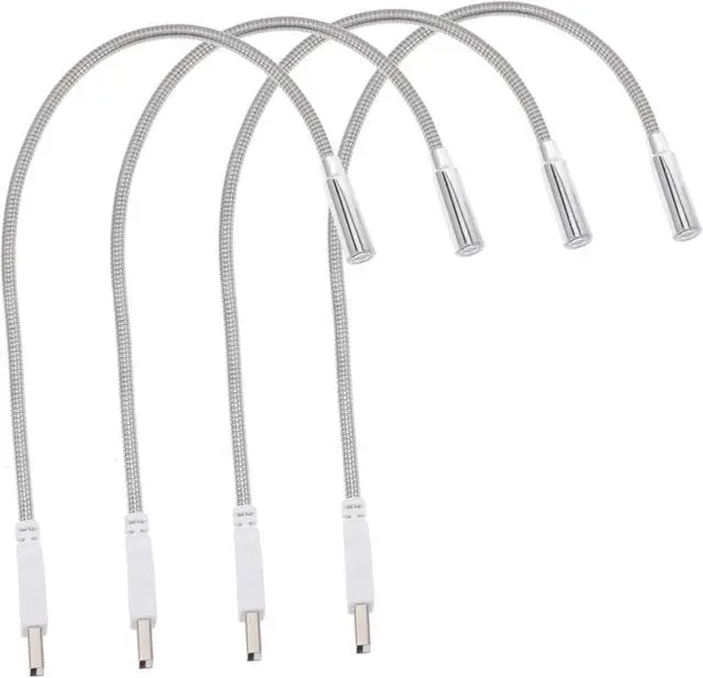 Main image of 4pcs USB Keyboard Lamps with Flexible Gooseneck Portable Eye Caring LED Reading Lights for Laptop Desktop Bedside and Outdoor Use