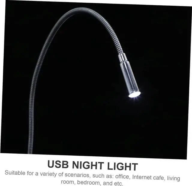 Alt view image 4 of 7 - 4pcs USB Keyboard Lamps with Flexible Gooseneck Portable Eye Caring LED Reading Lights for Laptop Desktop Bedside and Outdoor Use