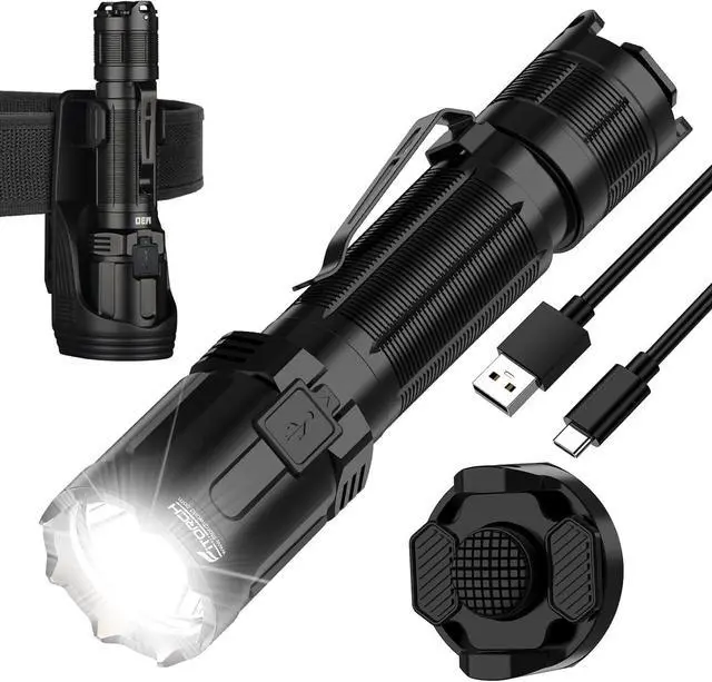 Main image of M30 Tactical Flashlight-3300 High Lumen Duty Belt Flashlight for Law Enforcement,Police EDC Flashlights with Holster Tactical Gear
