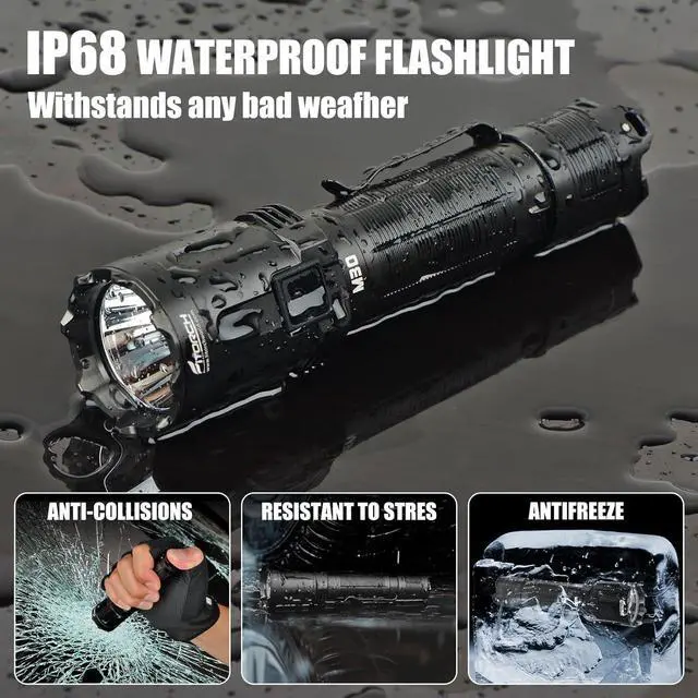 Alt view image 5 of 7 - M30 Tactical Flashlight-3300 High Lumen Duty Belt Flashlight for Law Enforcement,Police EDC Flashlights with Holster Tactical Gear