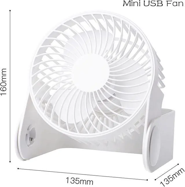 Alt view image 2 of 7 - USB-powered Cord with Motion Sensor UDB Fan Office Desk Fan Automatic Compact fan for Traveling Computer 2 Air Volume Modes Lightweight Brushless Motor Customizable 2 Colors,Macaron White
