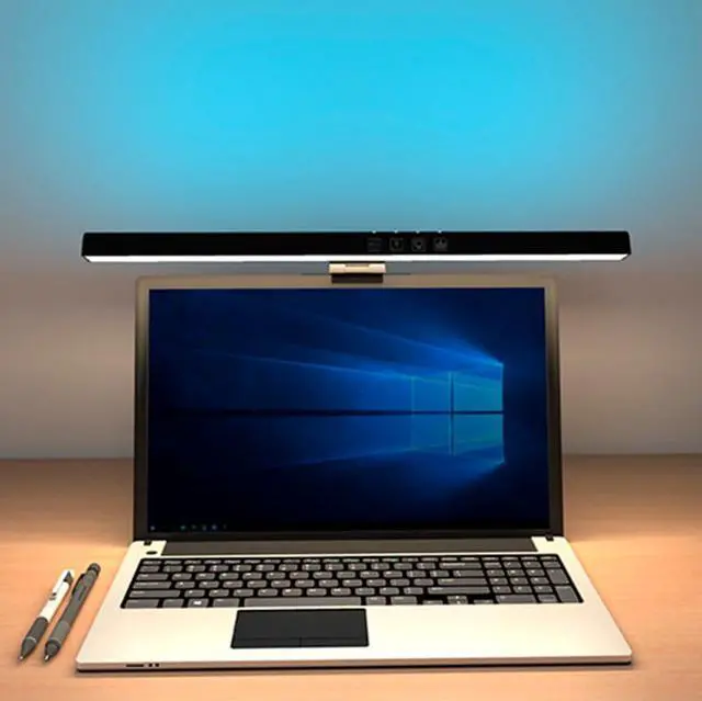 Alt view image 5 of 6 - Computer Monitor Light Bar RGB Backlight USB Reading LED Task Light Auto Dimming Touch Control 3-Speed Color Temperature LE14 B