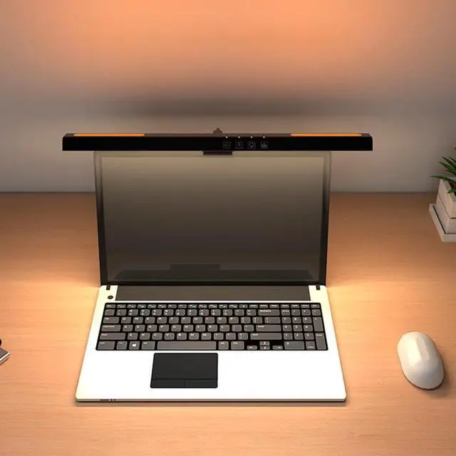 Alt view image 6 of 6 - Computer Monitor Light Bar RGB Backlight USB Reading LED Task Light Auto Dimming Touch Control 3-Speed Color Temperature LE14 B