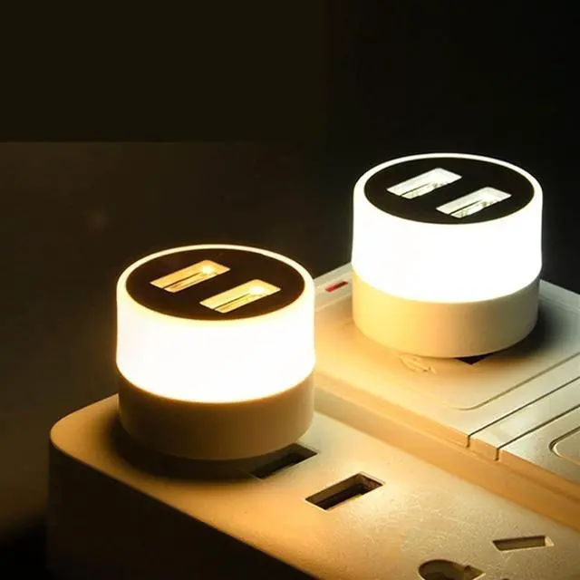 Alt view image 6 of 6 - Small Black Table lamp Night Light Charging Computer Power Bank Mini Book led Light Eye Protection Square Reading Light USB Light