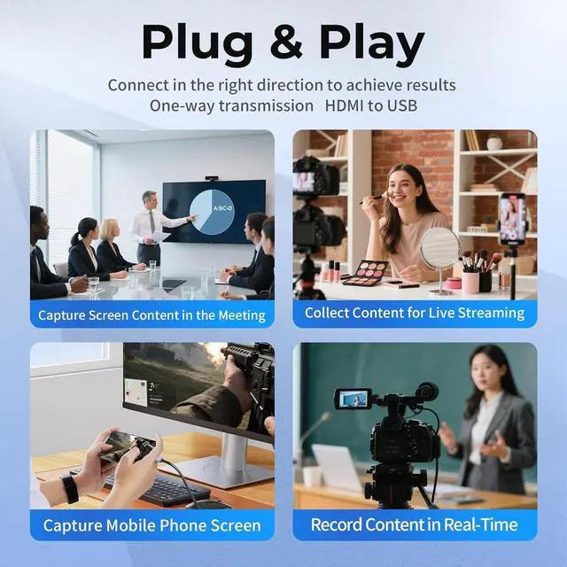 Alt view image 7 of 7 - 4K HDMI Capture Card with Touch LED, Dual in/Loop-Out, USB 3.0, 4K@60Hz/ 2K@144Hz Video Capture, Mic/Line in, 4 Audio Outputs, Efficient Cooling, Streaming and Gaming for Switch2/1