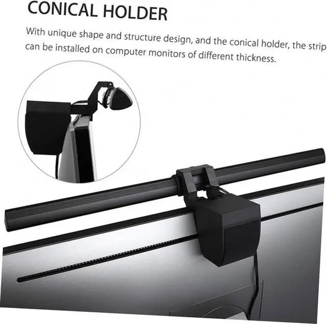 Alt view image 4 of 7 - 1set Led Computer Monitor Light USB Connection Three Lighting Modes for Eye Care Clip Design for Desk Use for Home Office and Workstations