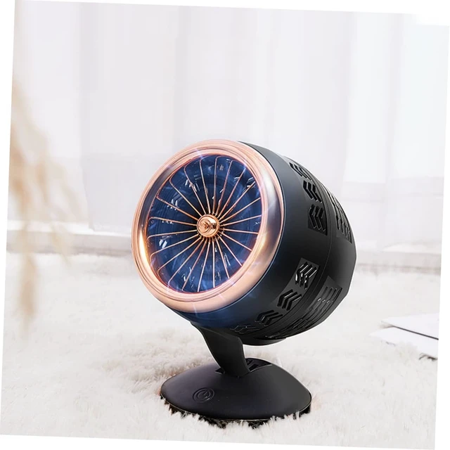 Alt view image 6 of 7 - Ciieeo 2pcs Usb Mini Fan for Office Desk Cooling Fan Settings Usb Powered Low Noise Design for Home and Workplace Golden