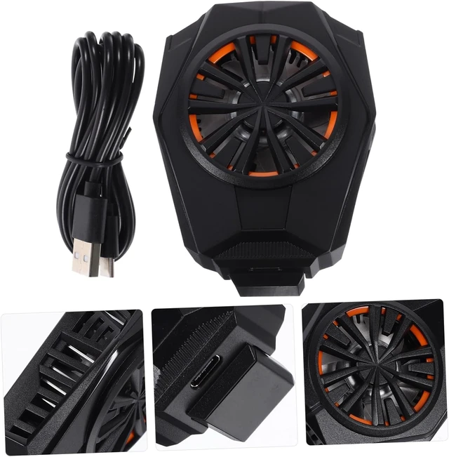 Alt view image 5 of 7 - ARTIBETTER 3pcs Mobile Phone Cooling Radiator Compact Phone Heat Sink for Gaming Type Connector Noise Reduction Design Cellphone Cooler for Comfortable Use