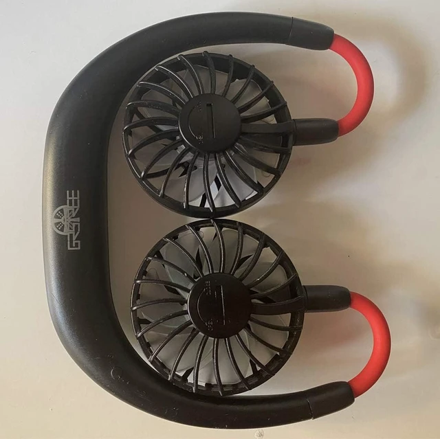 Alt view image 2 of 6 - USB Portable Fan Hands Free Neck Fan Hanging Mini Sports Fan
