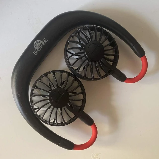 Alt view image 4 of 6 - USB Portable Fan Hands Free Neck Fan Hanging Mini Sports Fan