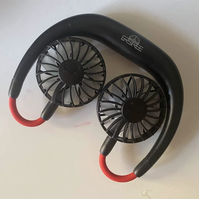Alt view image 5 of 6 - USB Portable Fan Hands Free Neck Fan Hanging Mini Sports Fan
